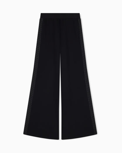 EA7 Oversized pants Logo Series in stretch cotton and modal