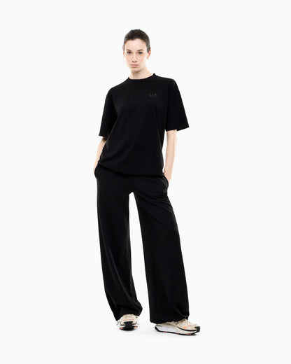EA7 T-shirt short-sleeve oversized in cotton-blend jersey