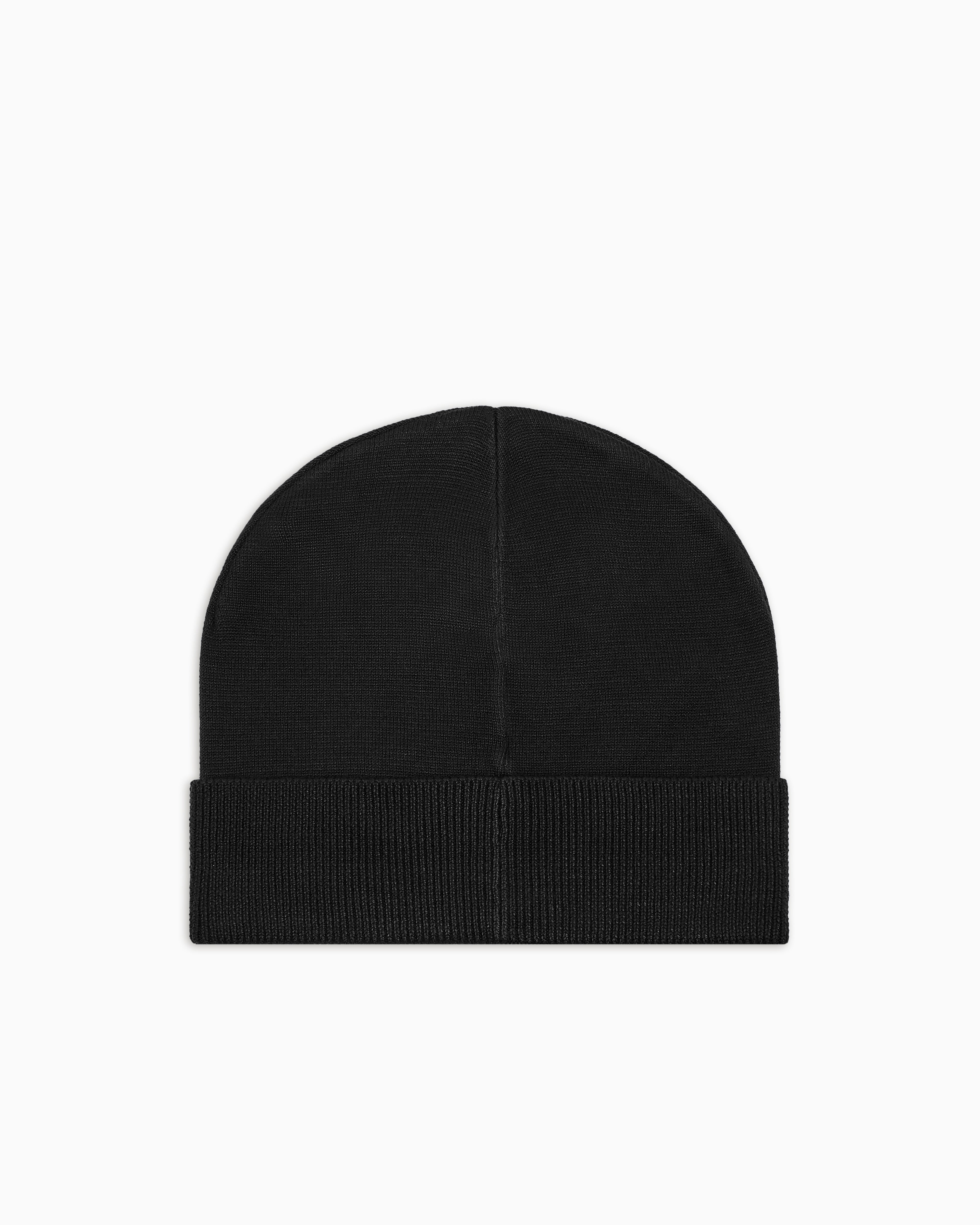 EA7 Visibility beanie with EA7 oversized logo