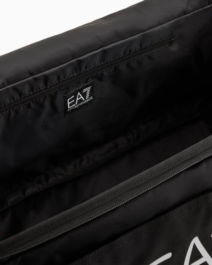 EA7 Train Core large gym bag with oversized EA7 logo