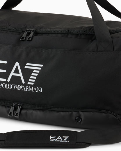 EA7 Duffel bag in technical fabric with a shoe pocket Ls