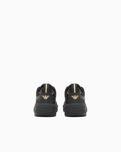 Ea7 Sneakers Ace Runner New With Rubber Soles Black