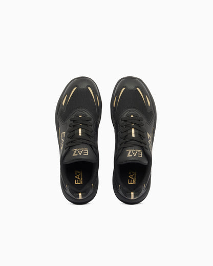 Ea7 Sneakers Ace Runner New With Rubber Soles Black