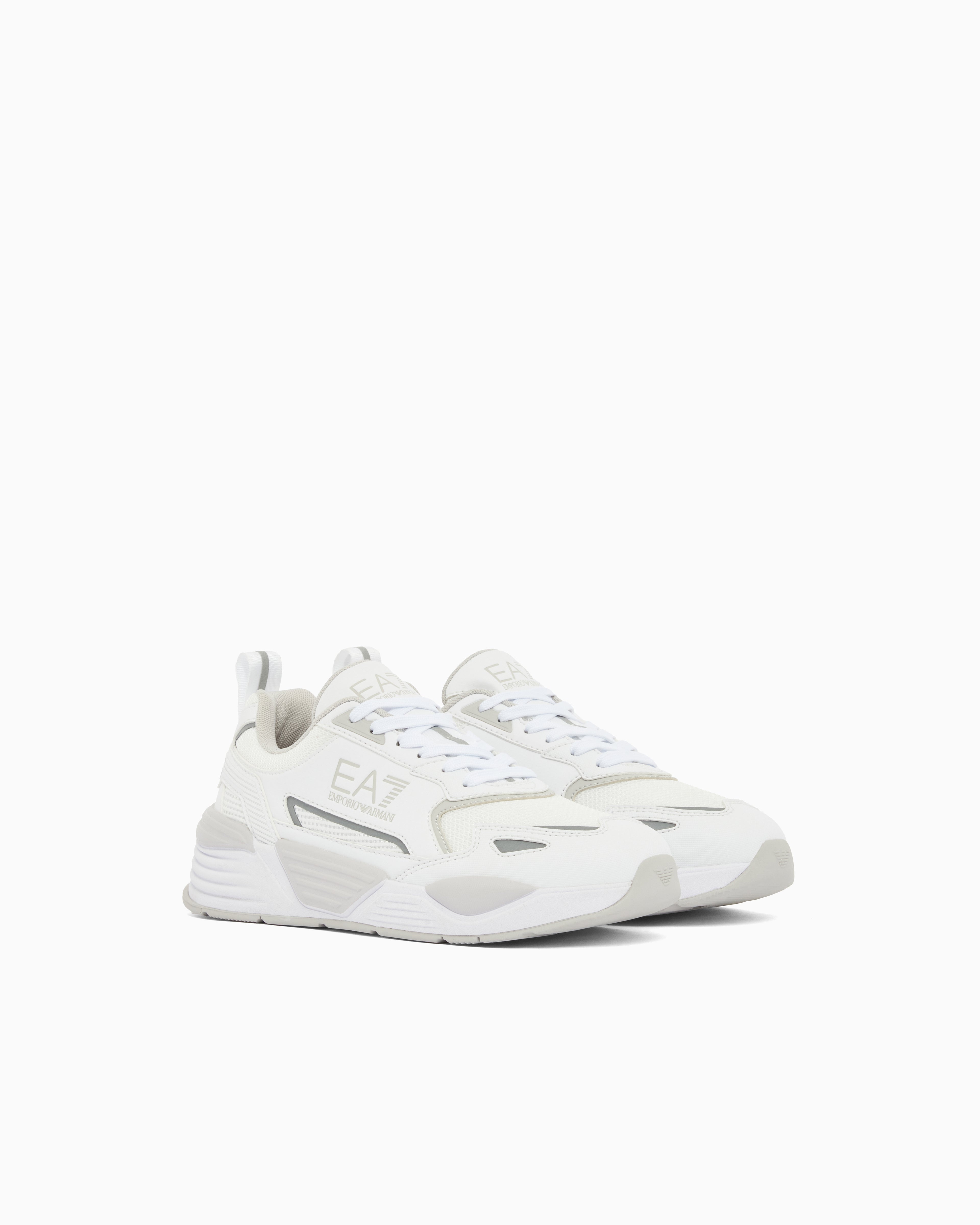Ea7 Sneakers Ace Runner New With Rubber Soles White