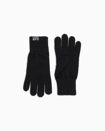 EA7 Wool-blend gloves