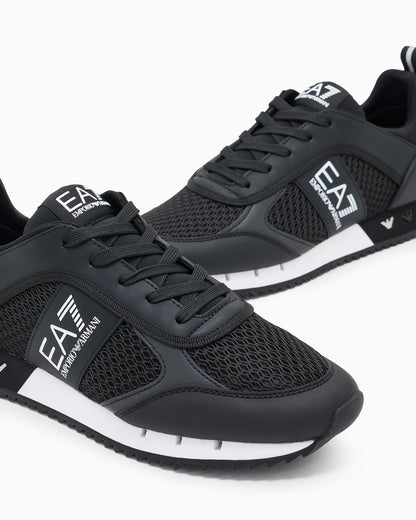 Ea7 Black And White Laces Sneakers Black