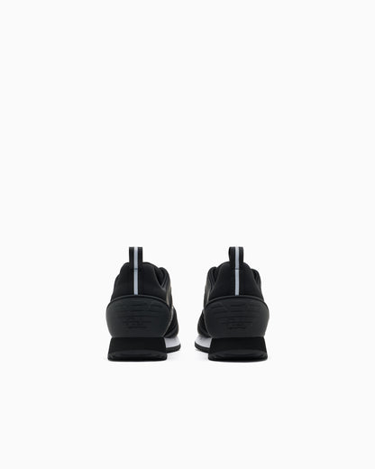 Ea7 Black And White Laces Sneakers Black