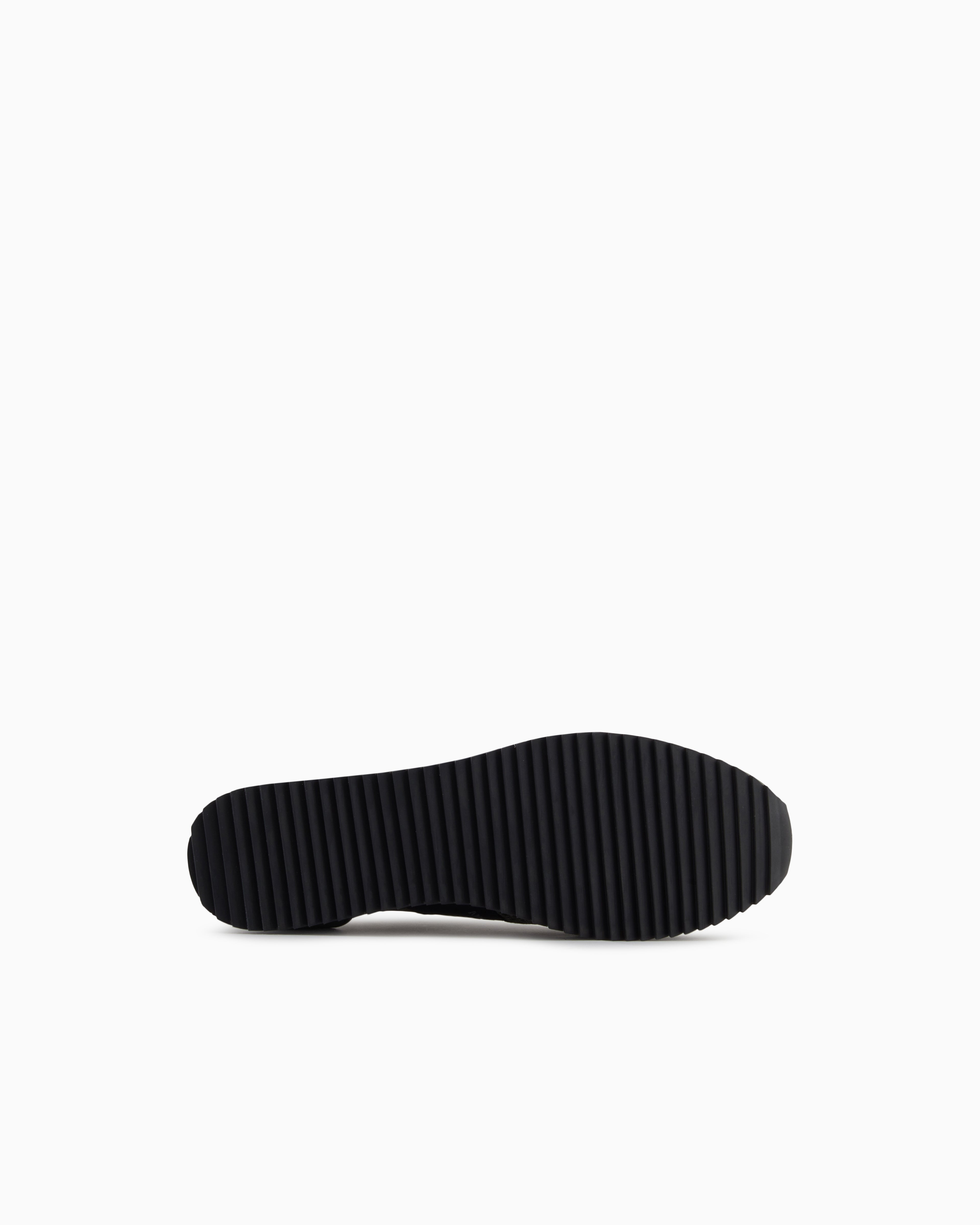 Ea7 Black And White Laces Sneakers Green