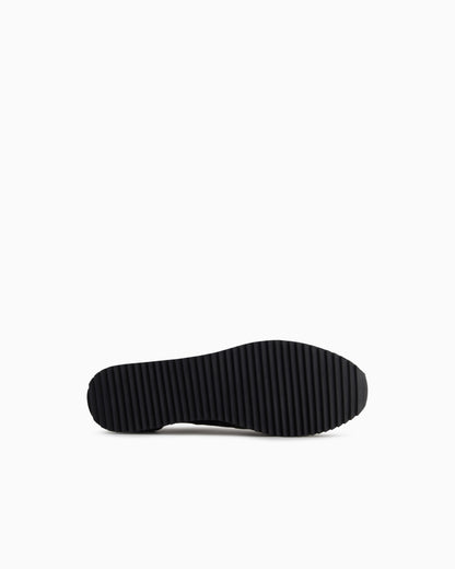 Ea7 Black And White Laces Sneakers Green