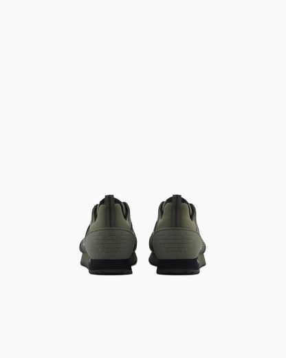 Ea7 Black And White Laces Sneakers Green