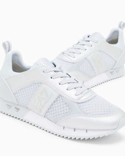 Ea7 Black And White Laces Sneakers Grey