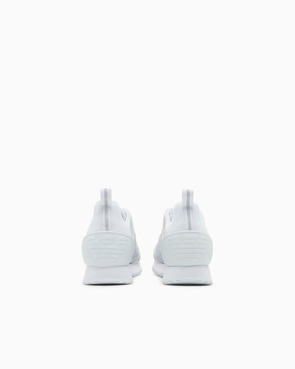 Ea7 Black And White Laces Sneakers Grey