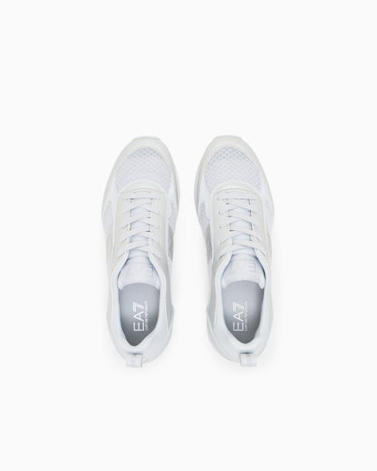 Ea7 Black And White Laces Sneakers Grey