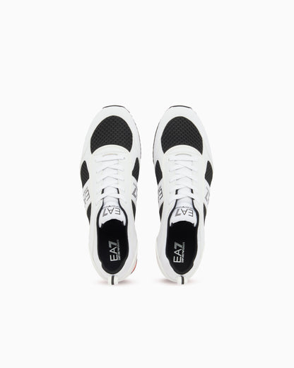 Ea7 Black And White Laces Sneakers Multicolored
