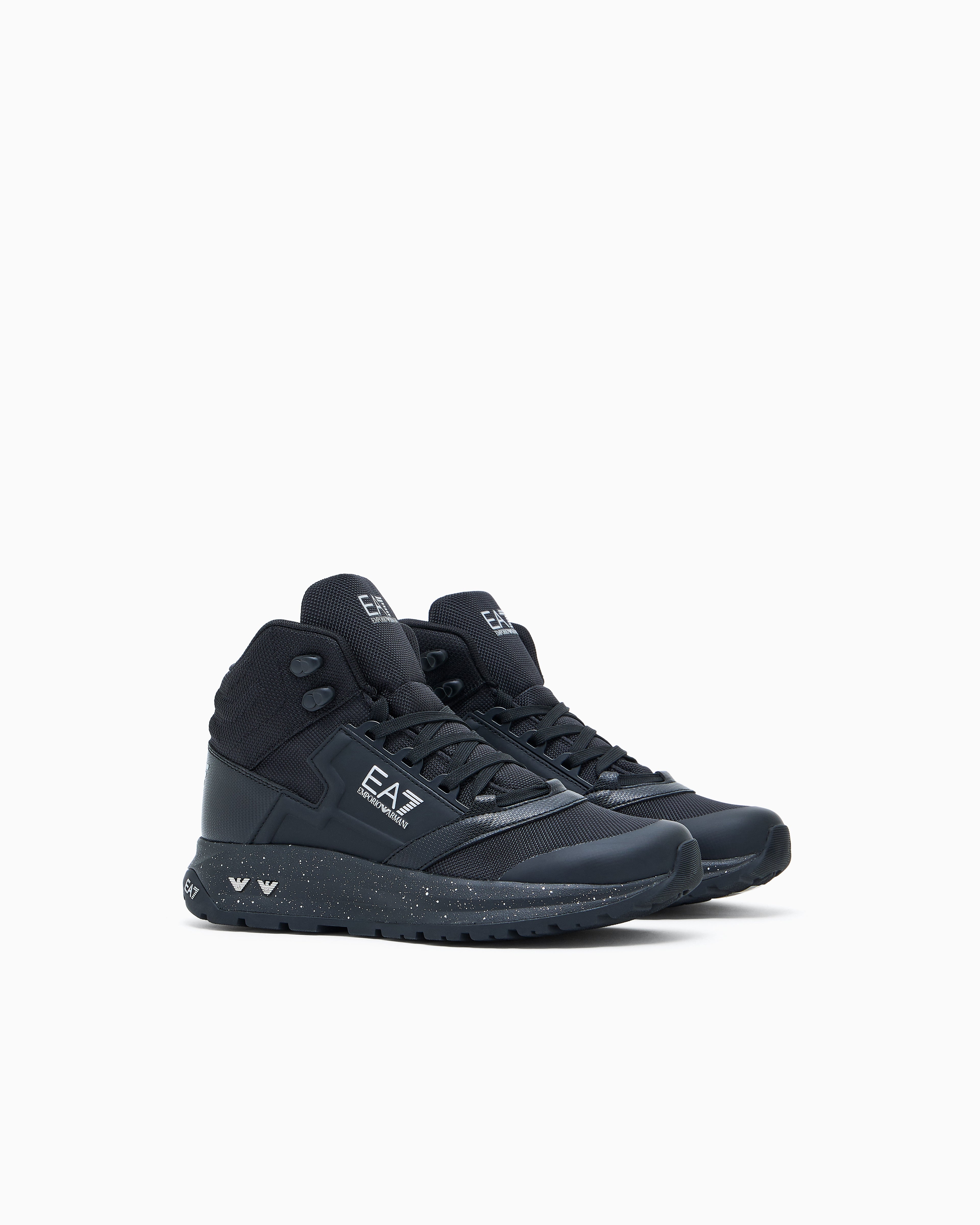 Ea7 Ice Altura Ankle Boots Black