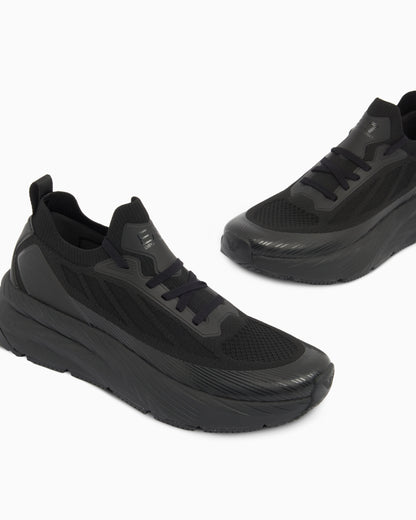 Ea7 Crusher Sonic Knit Sneakers Black