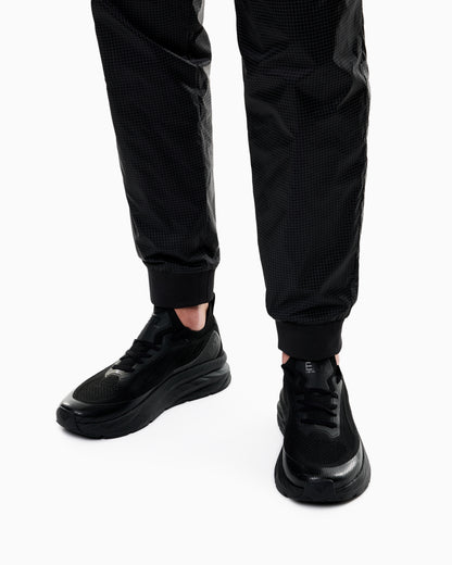Ea7 Crusher Sonic Knit Sneakers Black
