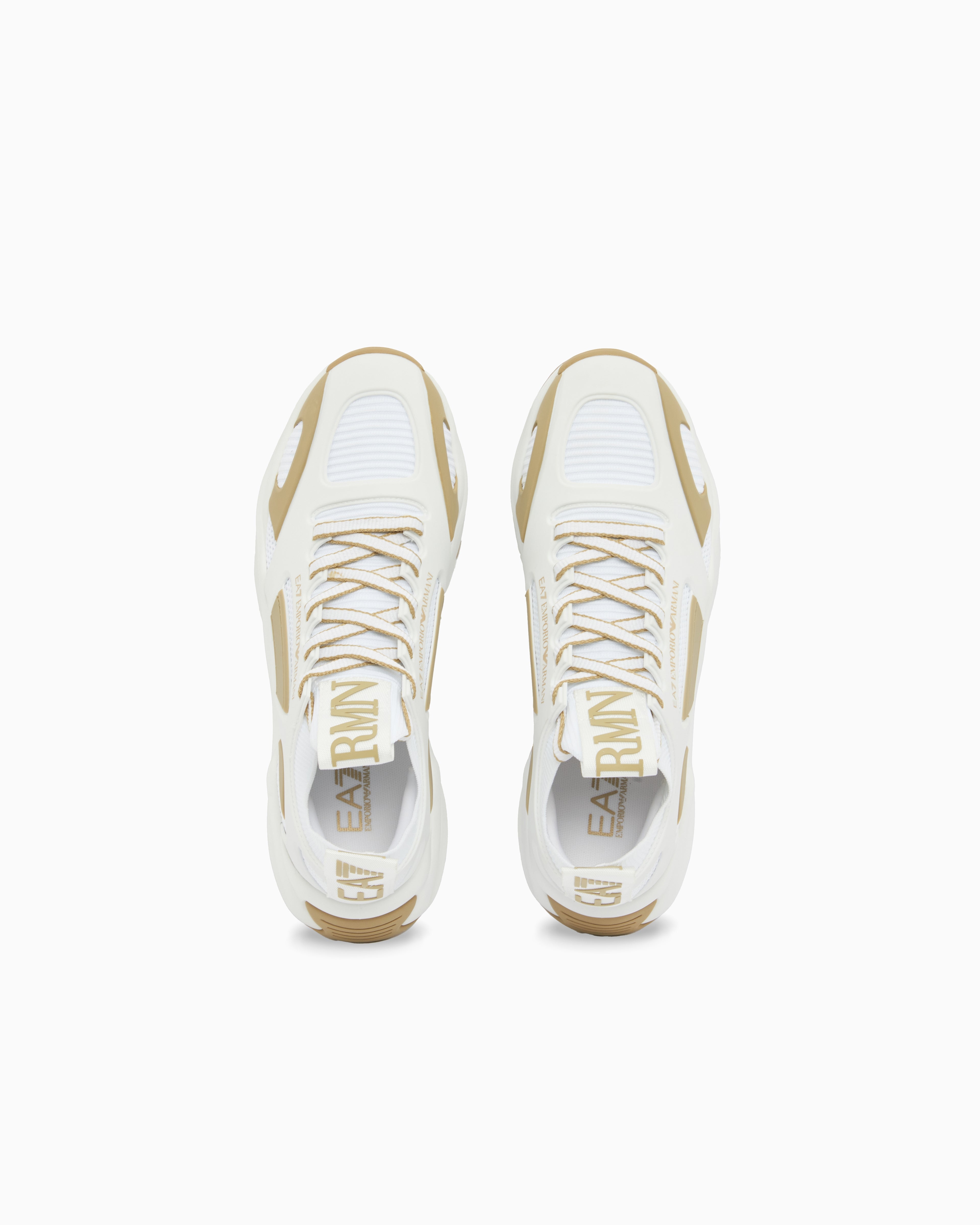Ea7 Infinity Cage Sneakers Gold