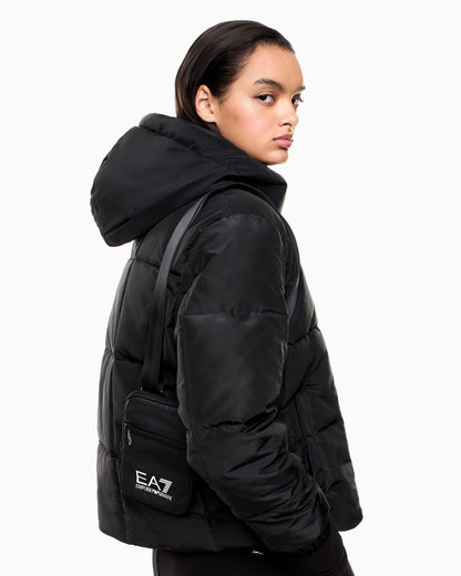 EA7 Train Core small cross-body bag with oversized EA7 logo