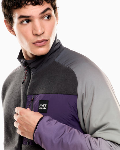 EA7 Urban Escape Unisex zip-up sweatshirt in stretch technical fabric