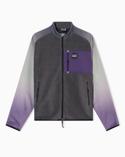 EA7 Urban Escape Unisex zip-up sweatshirt in stretch technical fabric