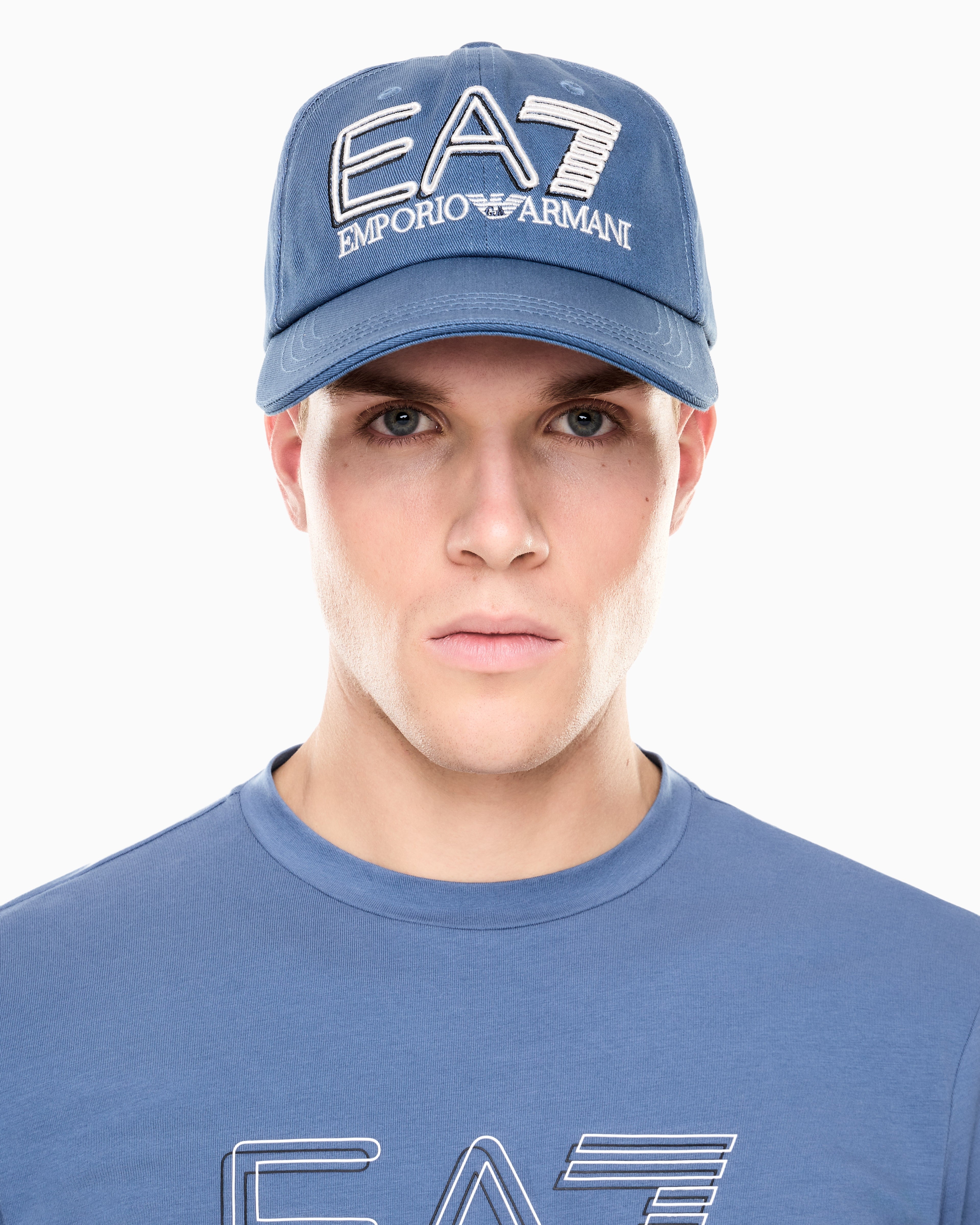 EA7 Cotton Baseball Hat with Visor