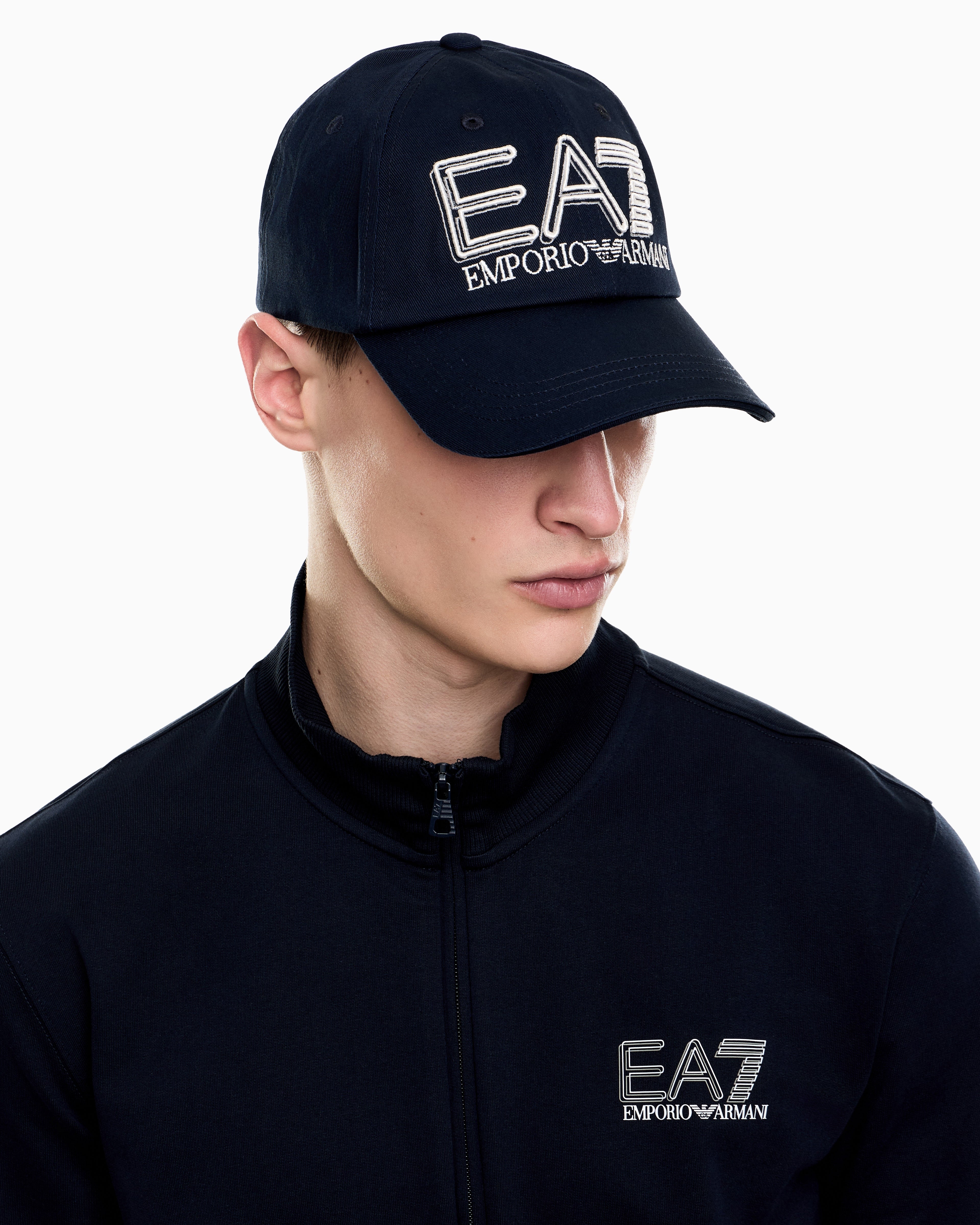 EA7 Cotton Baseball Hat with Visor