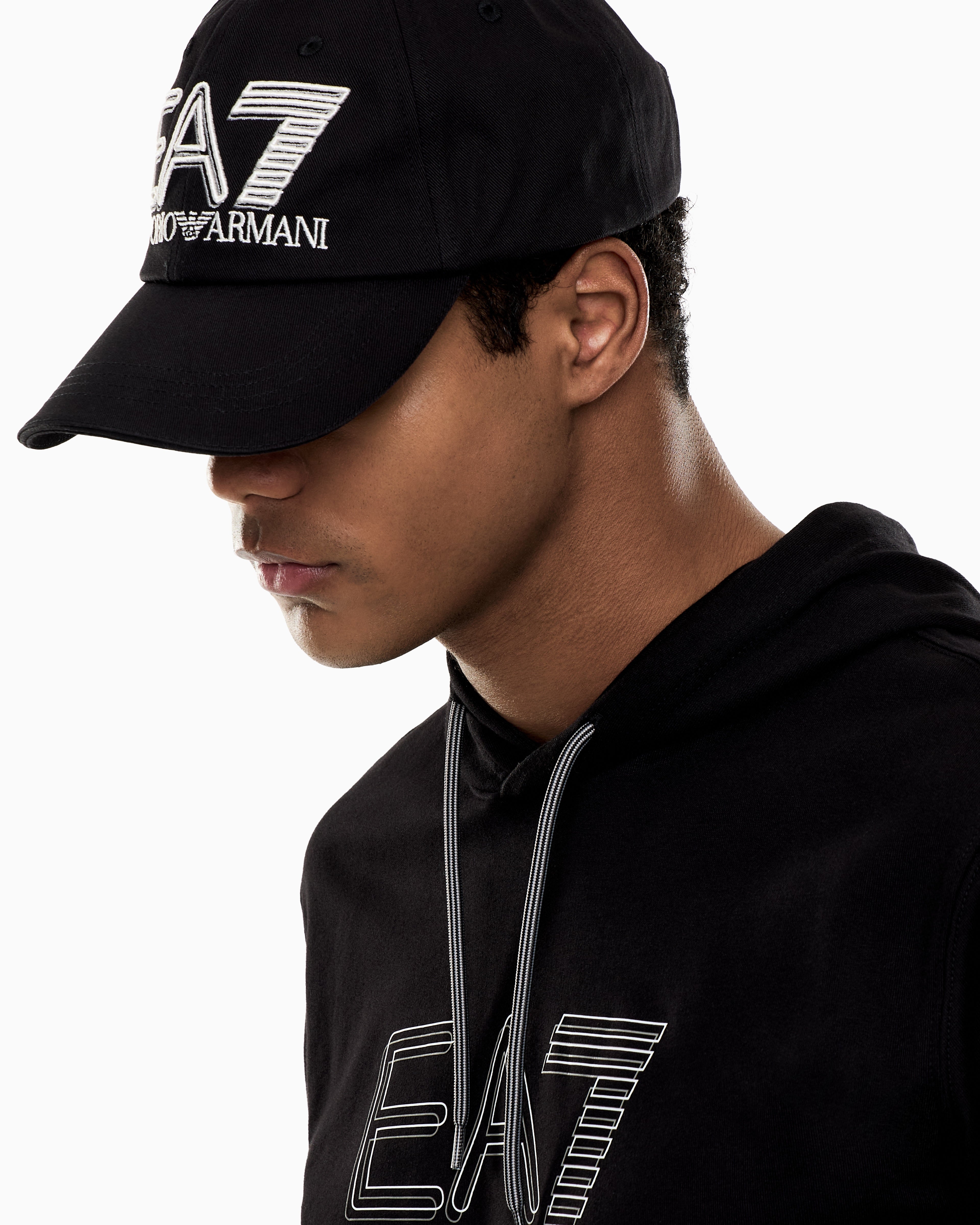 EA7 Cotton Baseball Hat with Visor