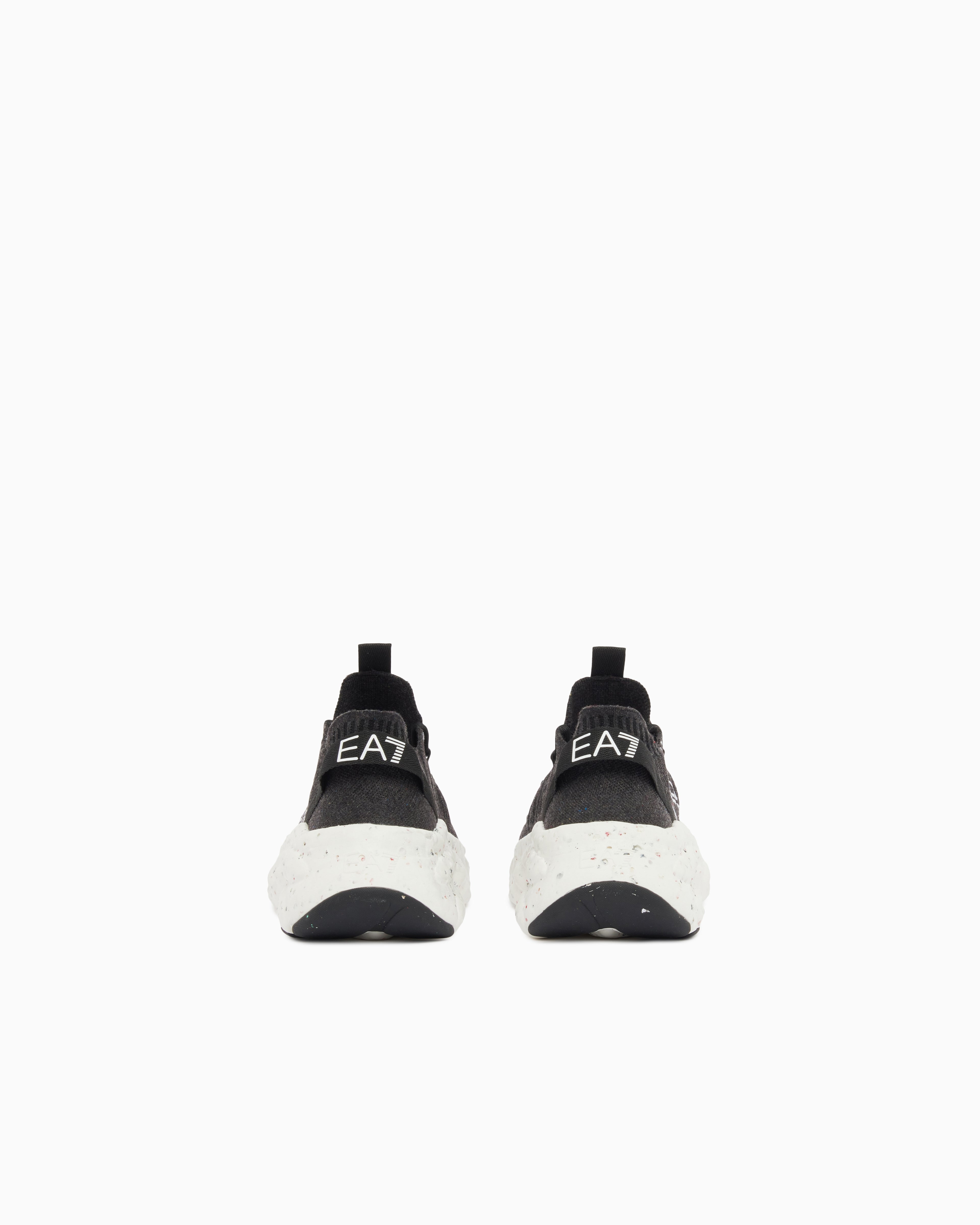 Ea7 Terra Flux Knit Sneaker Black