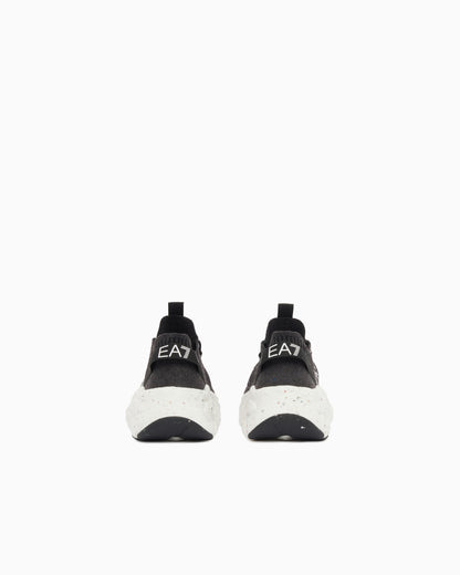 Ea7 Terra Flux Knit Sneaker Black