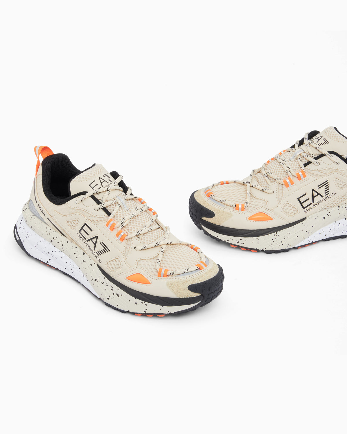 Ea7 Sneakers Crusher Sonic Trail 2.0 In Breathable Mesh Beige