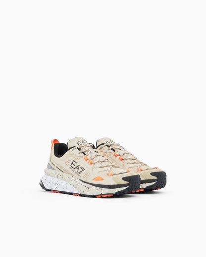 Ea7 Sneakers Crusher Sonic Trail 2.0 In Breathable Mesh Beige