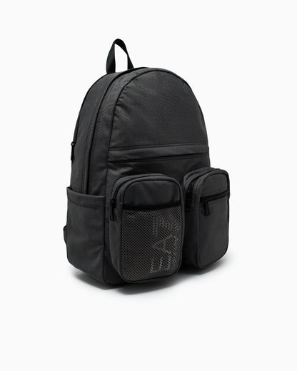 EA7 Polyester Backpack with Reflective Details