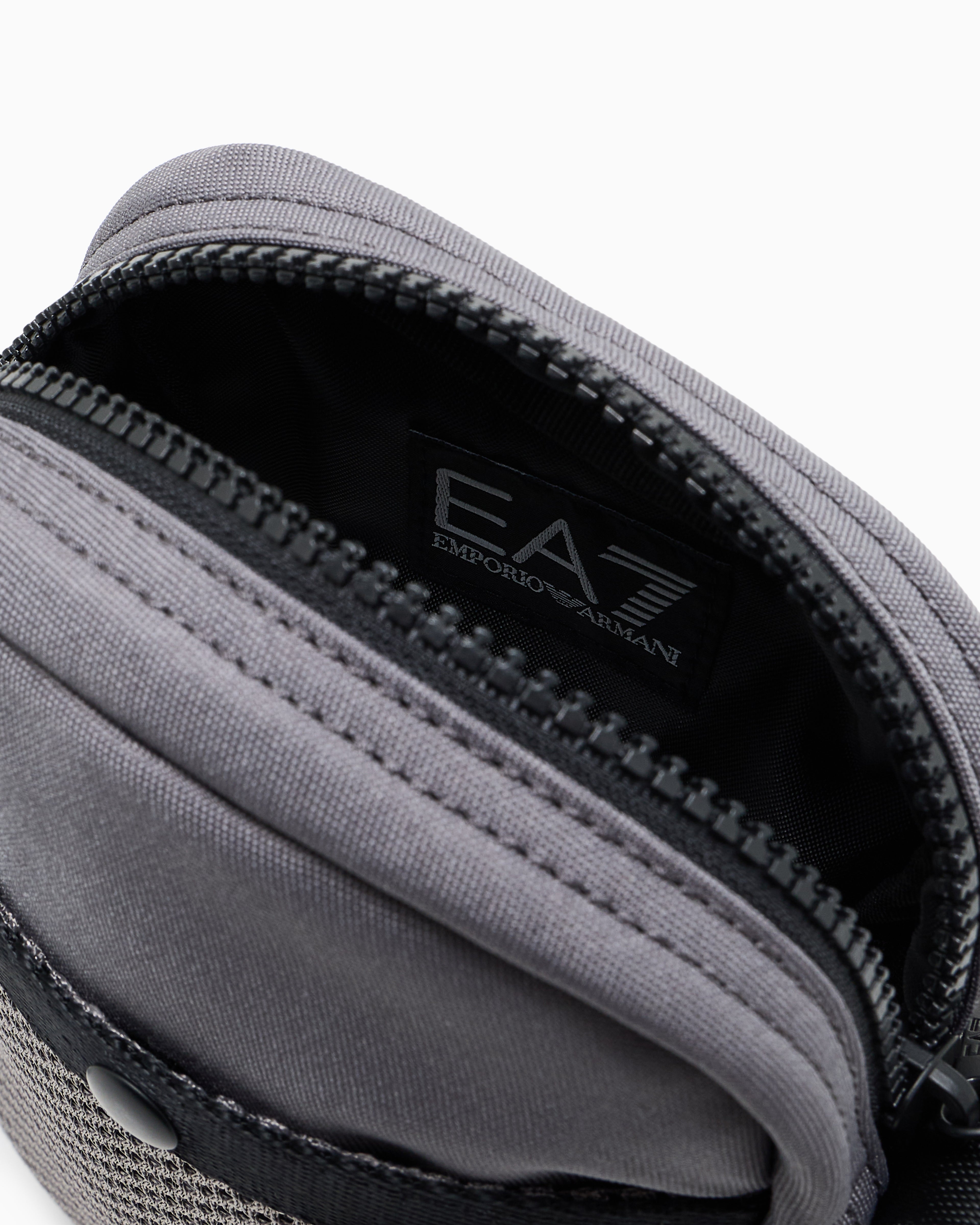 EA7 Shoulder bag in technical fabric with printed logo