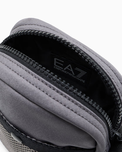 EA7 Shoulder bag in technical fabric with printed logo