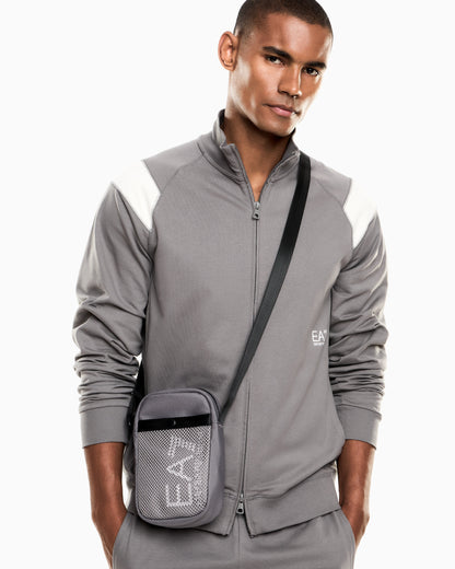 EA7 Shoulder bag in technical fabric with printed logo