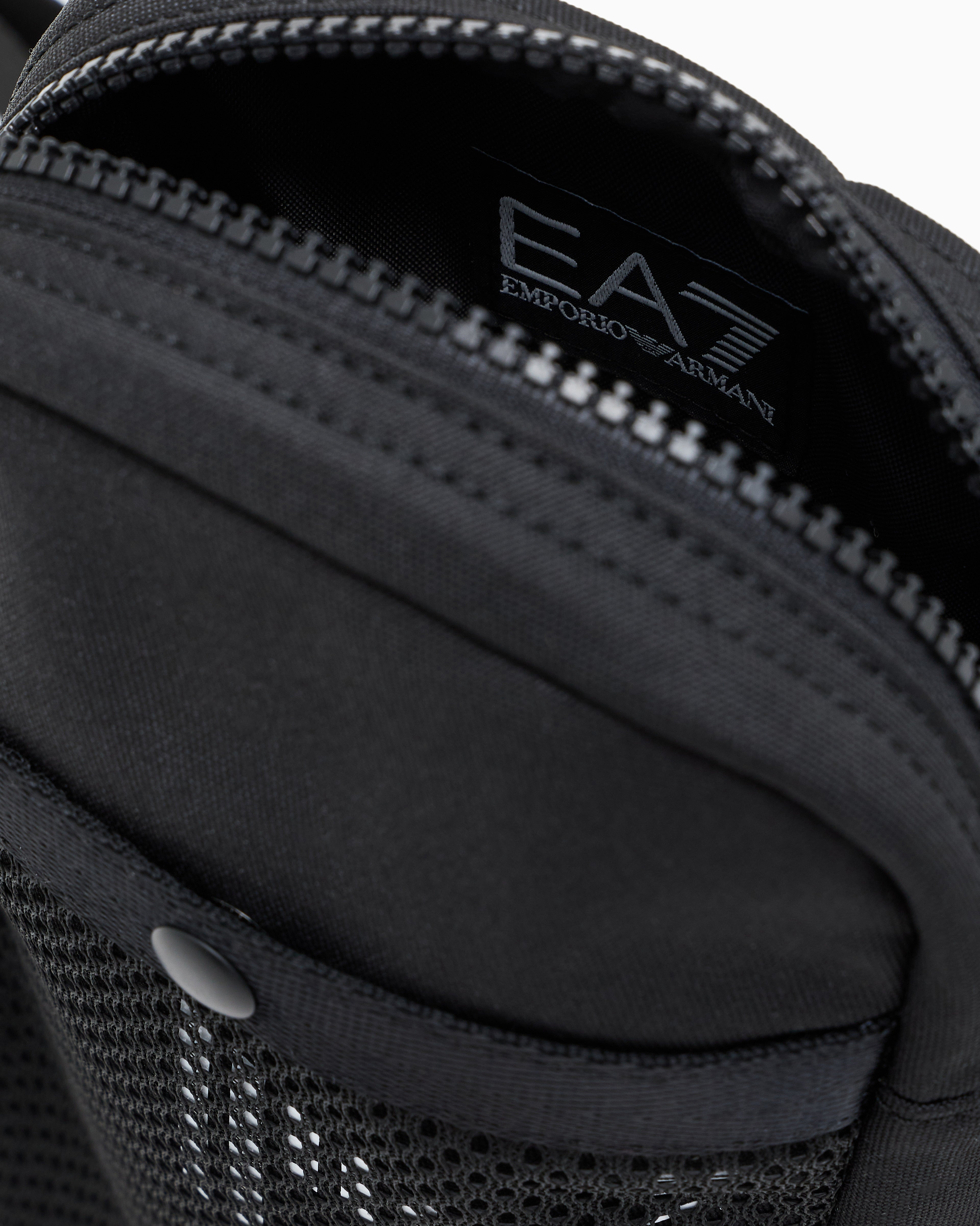 EA7 Shoulder bag in technical fabric with printed logo