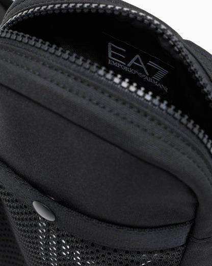 EA7 Shoulder bag in technical fabric with printed logo