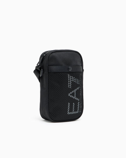EA7 Shoulder bag in technical fabric with printed logo
