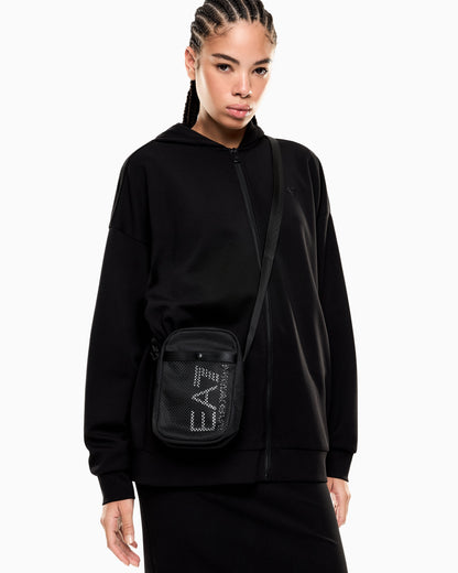 EA7 Shoulder bag in technical fabric with printed logo