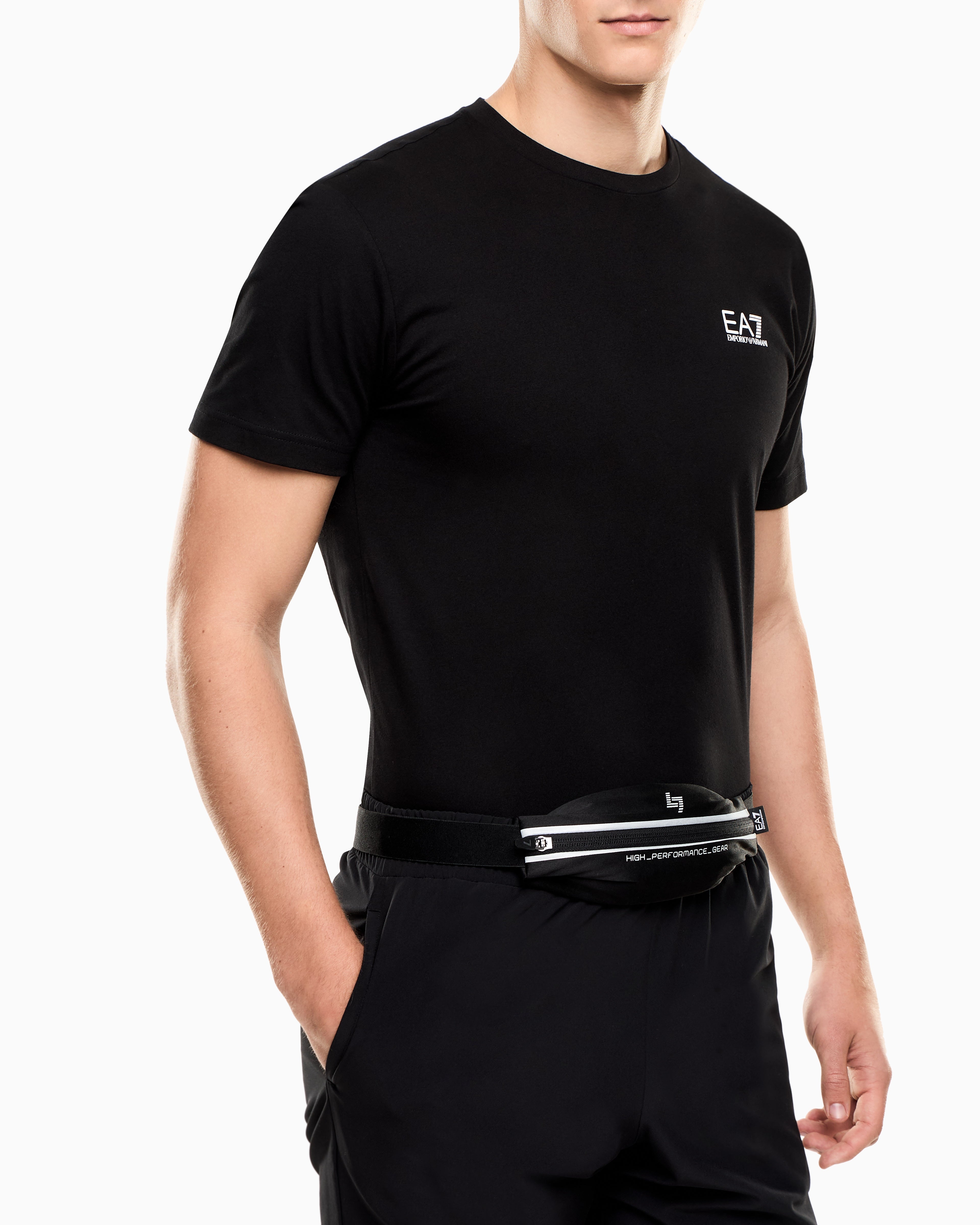 EA7 Technical fabric belt bag