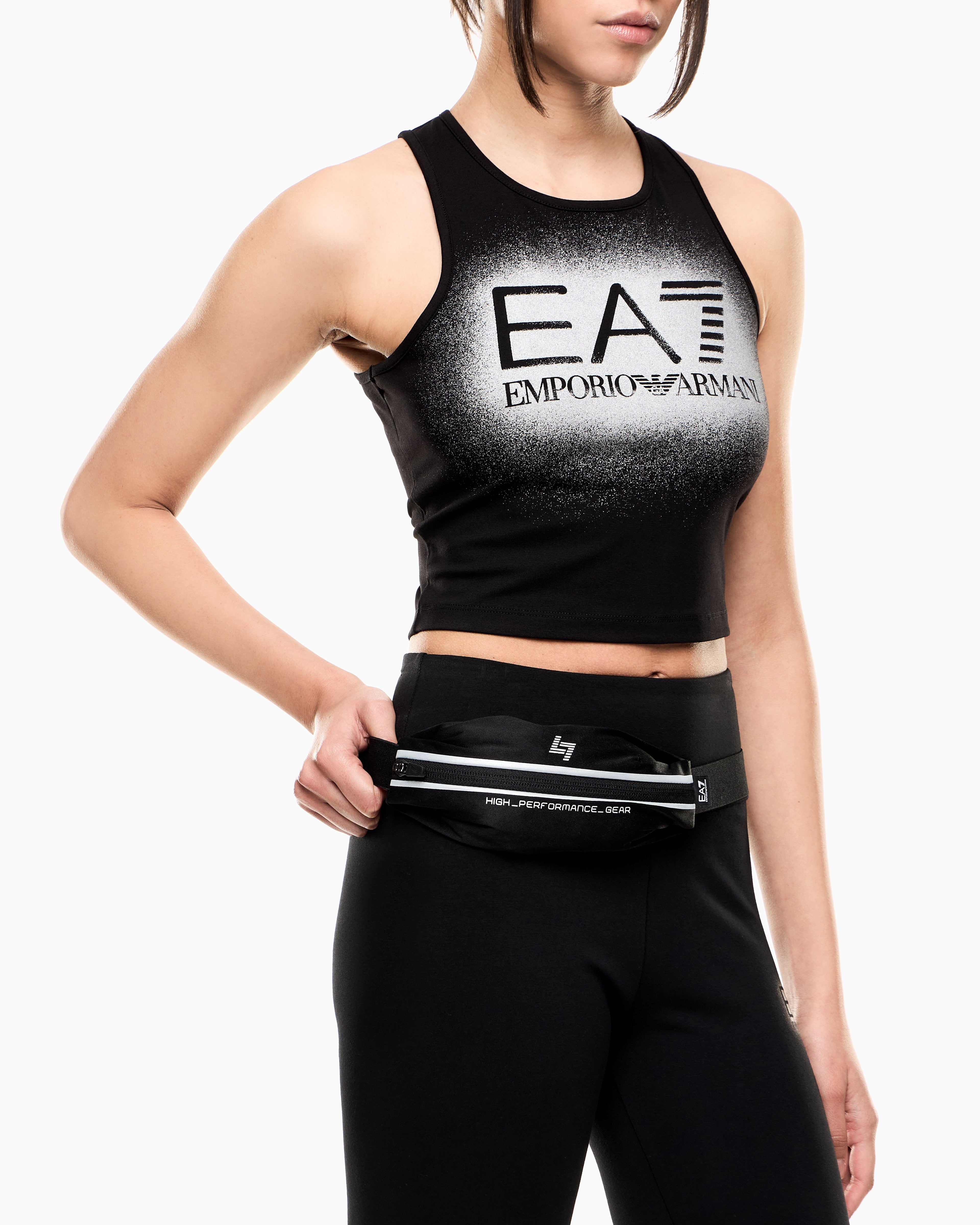 EA7 Technical fabric belt bag