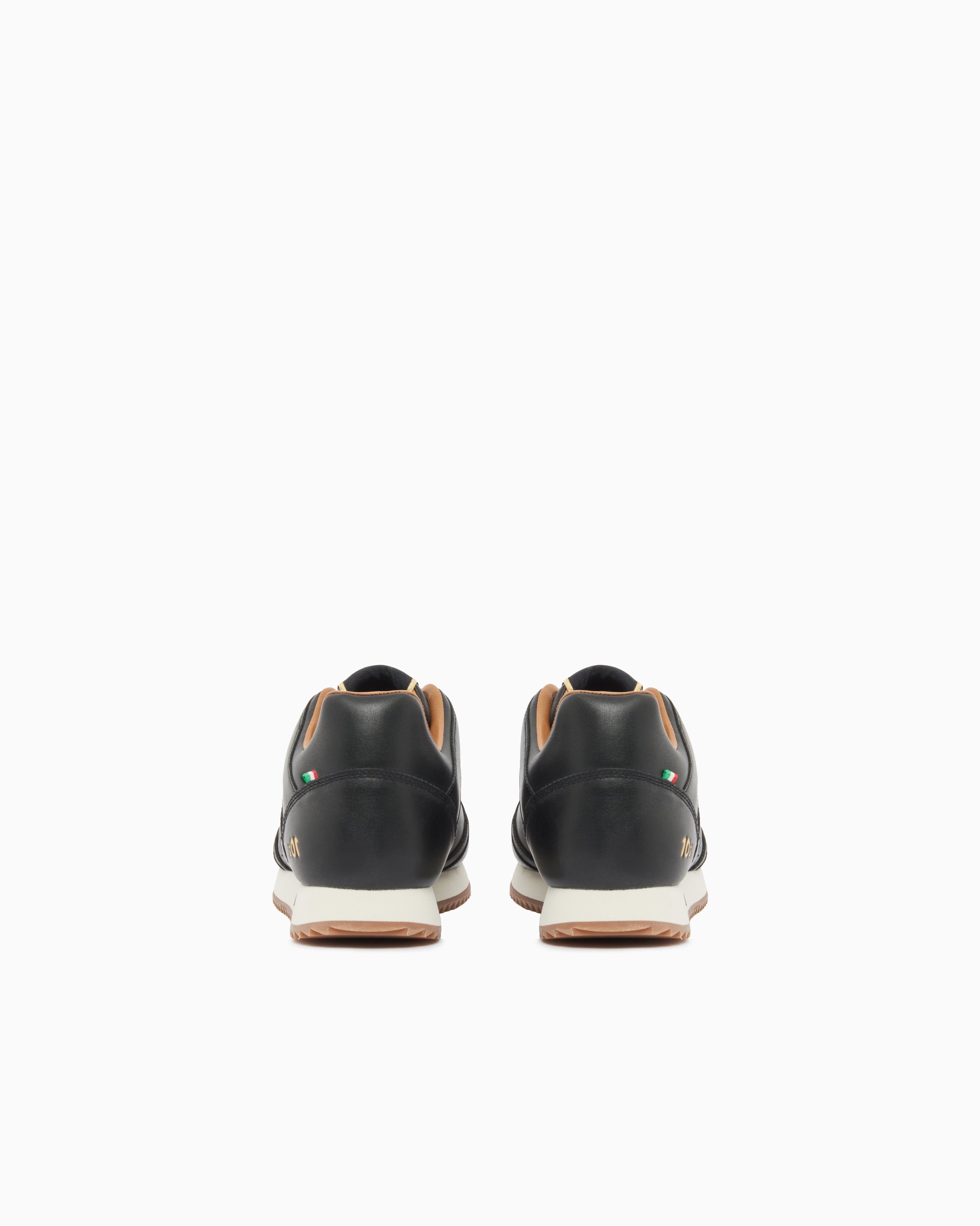 Ea7 Black And White 10Th Anniversary Sneakers Black