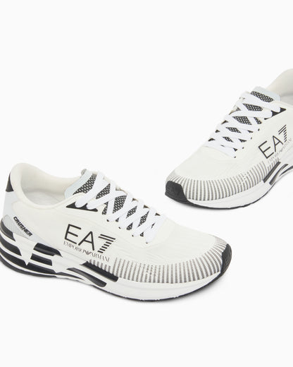 Ea7 Sneakers Crusher Distance In Mesh With Reflective Details White