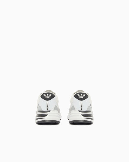 Ea7 Sneakers Crusher Distance In Mesh With Reflective Details White