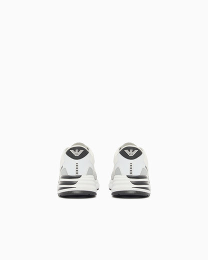 Ea7 Sneakers Crusher Distance In Mesh With Reflective Details White