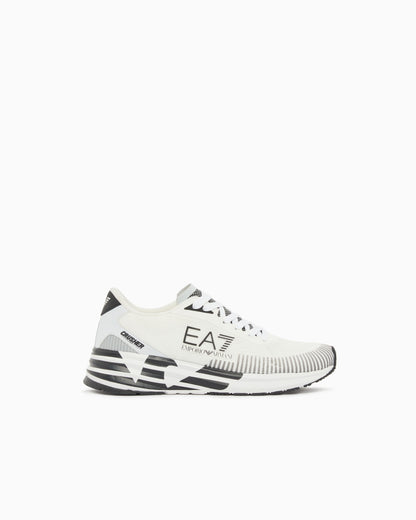 Ea7 Sneakers Crusher Distance In Mesh With Reflective Details White