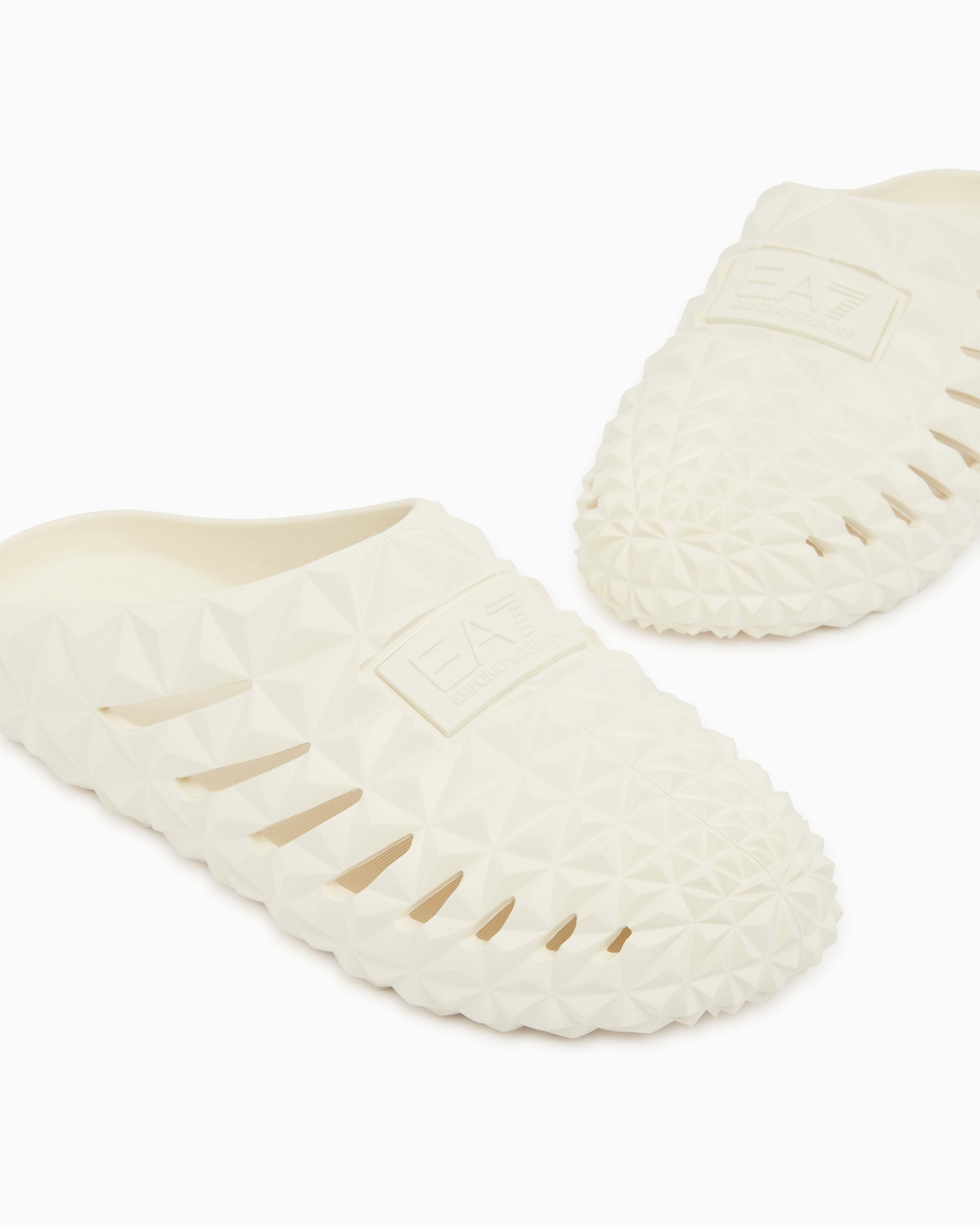 Ea7 Beachwear Slippers In Ethyl Vinyl Acetate Beige