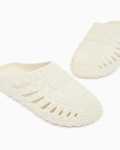 Ea7 Beachwear Slippers In Ethyl Vinyl Acetate Beige