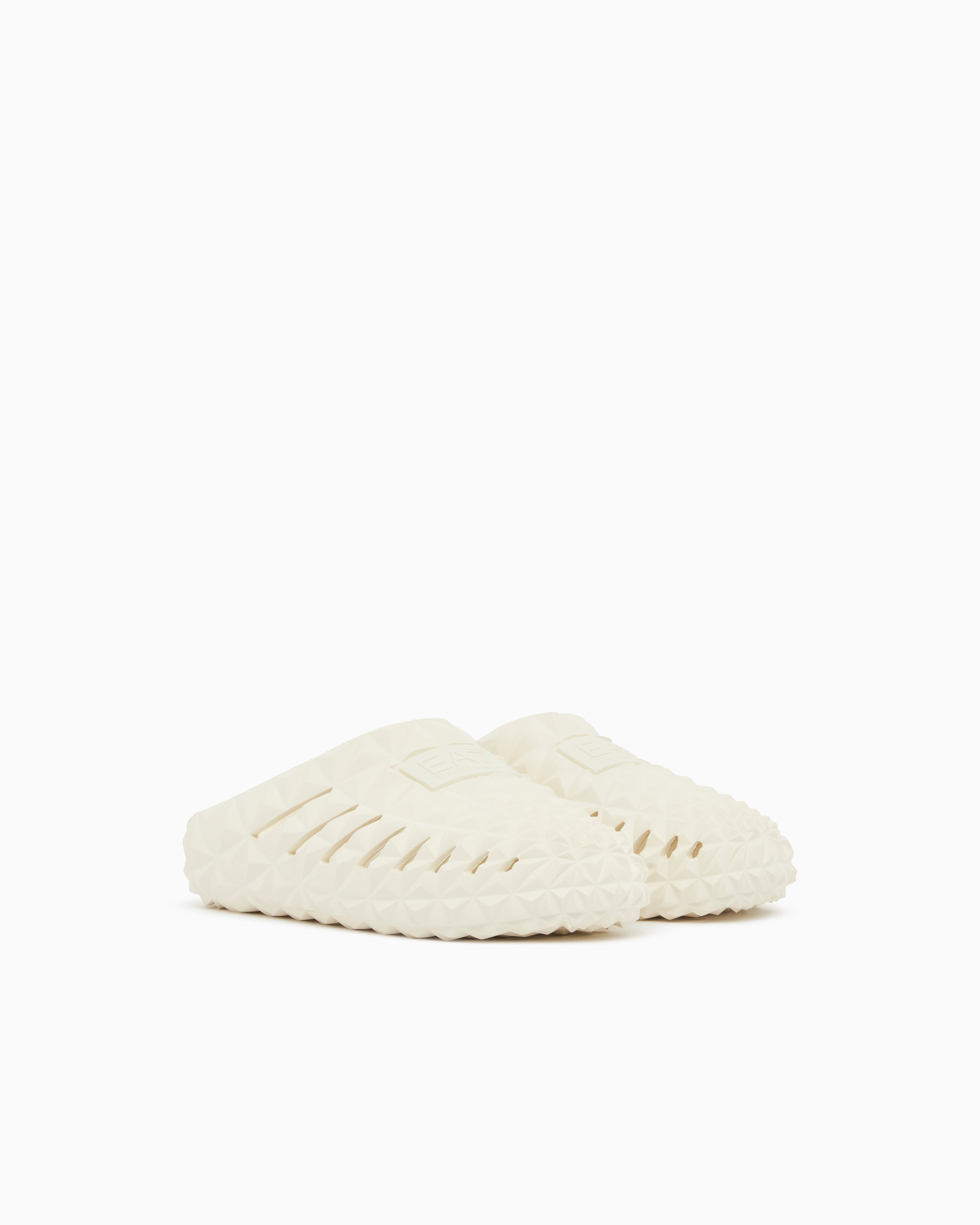 Ea7 Beachwear Slippers In Ethyl Vinyl Acetate Beige